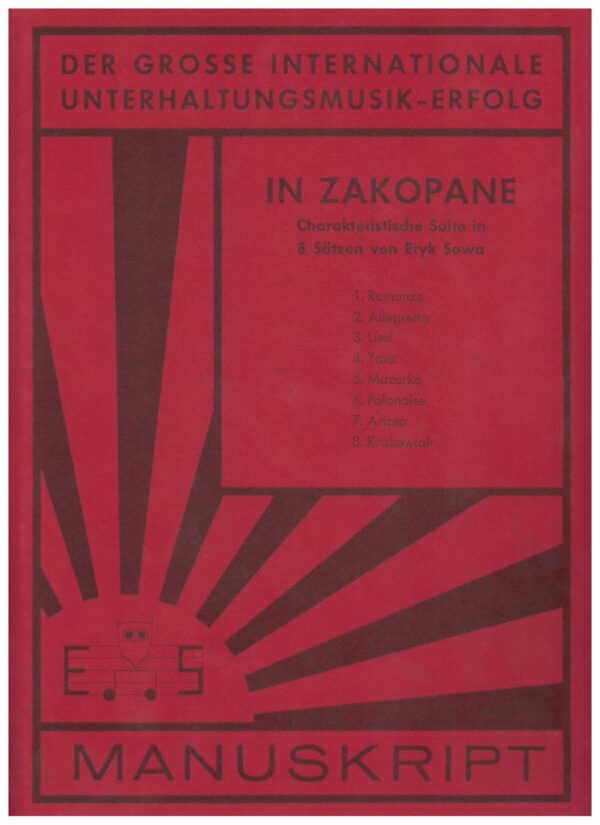 Klassische Musik Noten - In Zakopane (Suite in 8 Sätzen) von Eryk Sowa