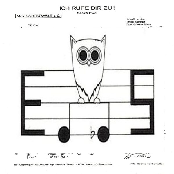 Klassische Musik Noten - Ich rufe dir zu (Slowfox) von Theo Kempf & Ich sage dir auf Wiedersehn (langs. Walzer) von Eryk Sowa