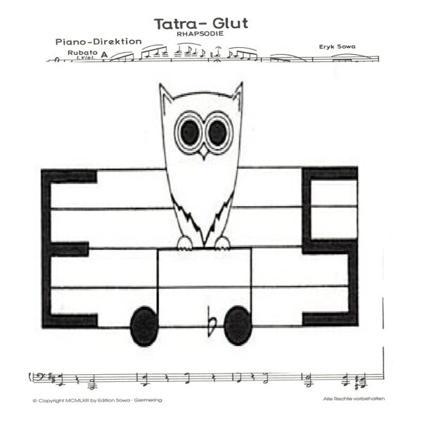 Klassische Musik Noten - Tatra-Glut (Rhapsodie) & Oma's Geburtstag (Intermezzo) von Eryk Sowa