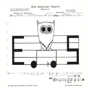 Klassische Musik Noten - Ein kleiner Stern (Beguine) von Eryk Sowa