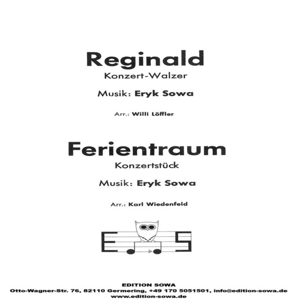 Klassische Musik Noten - Reginald (Konzertwalzer) & Ferientraum (Konzertstück) von Eryk Sowa